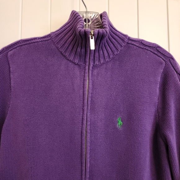 Ralph Lauren Sport Sweater Purple Large - Picture 3 of 13